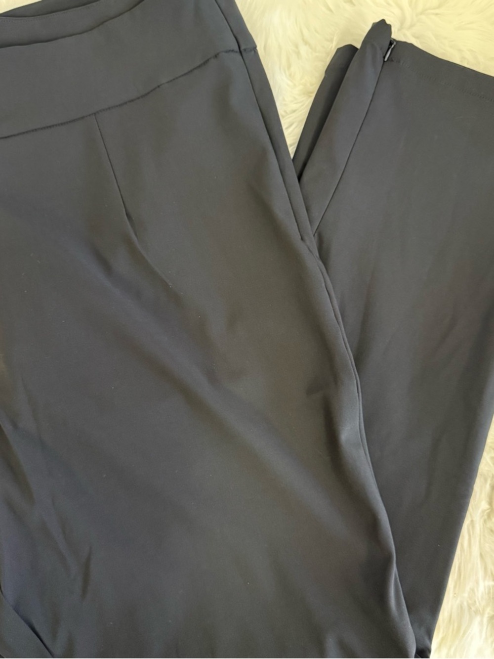 Good American Executive Pants Size 6 3XL Black High Rise Zip Ankle - Picture 7 of 9